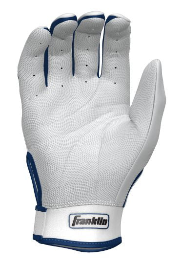 Franklin Custom CFX White/Navy Batting Gloves