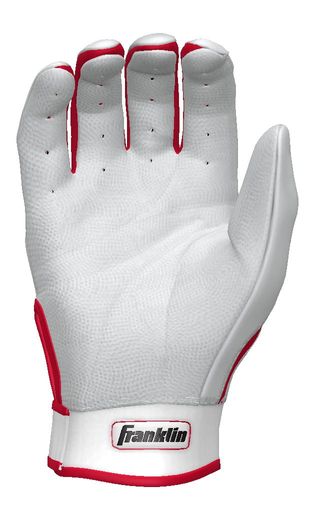 Franklin Custom CFX White/Red Batting Gloves