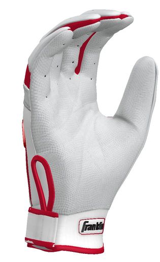 Franklin Custom CFX White/Red Batting Gloves