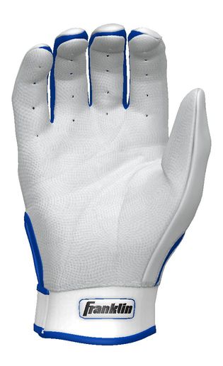 Franklin Custom CFX White/Royal Batting Gloves