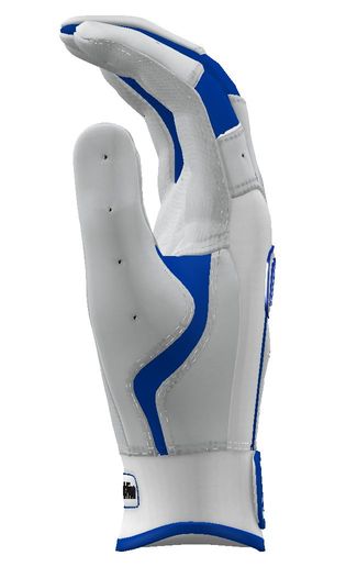 Franklin Custom CFX White/Royal Batting Gloves