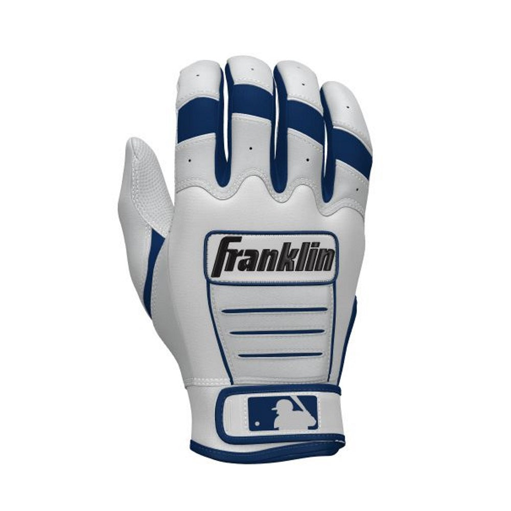 Franklin Custom CFX White/Navy Batting Gloves