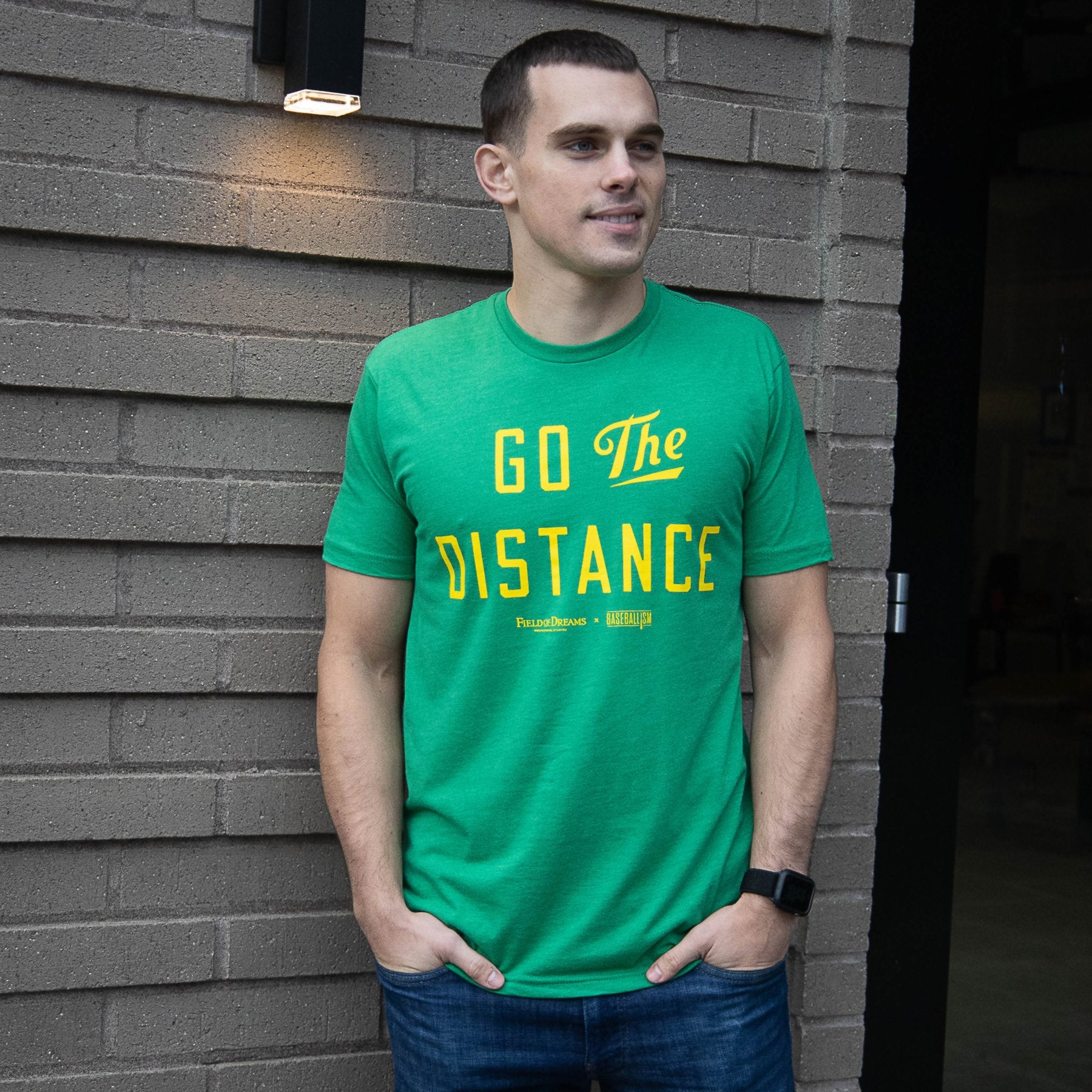 Baseballism Field of Dreams - Go The Distance 2.0 Men's T-Shirt