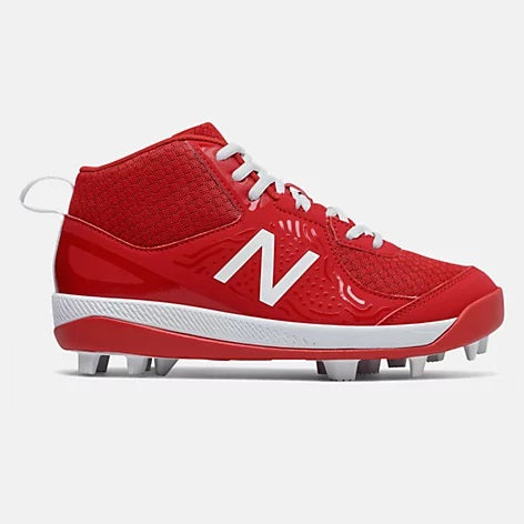 New Balance 3000v5 Youth Molded Cleats - Red/White (J3000TR5)