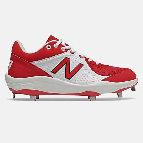 New Balance - Red/White Low-Cut L3000v5 Metal Spikes (L3000TR5)