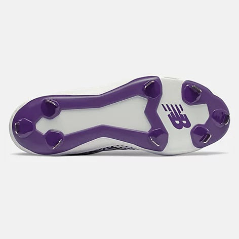 New Balance - White/Purple Low-Cut L3000v5 Metal Spikes (L3000WP5)