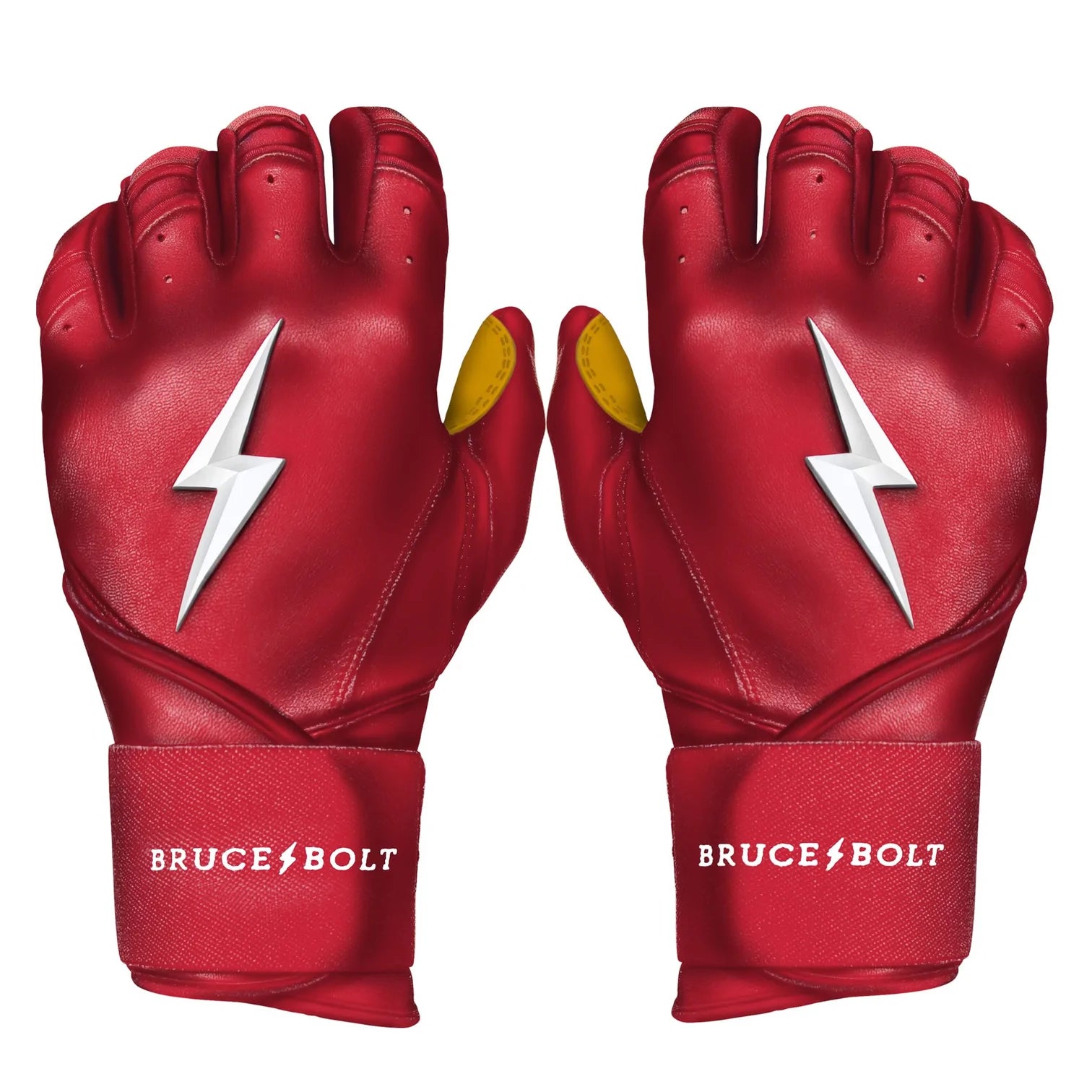 Bruce Bolt Batting Gloves - PREMIUM PRO Adult Long Cuff