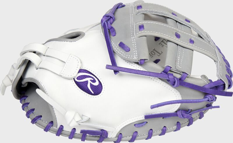 Rawlings Liberty Advanced 34" Fastpitch Catcher's Mitt - White/Purple