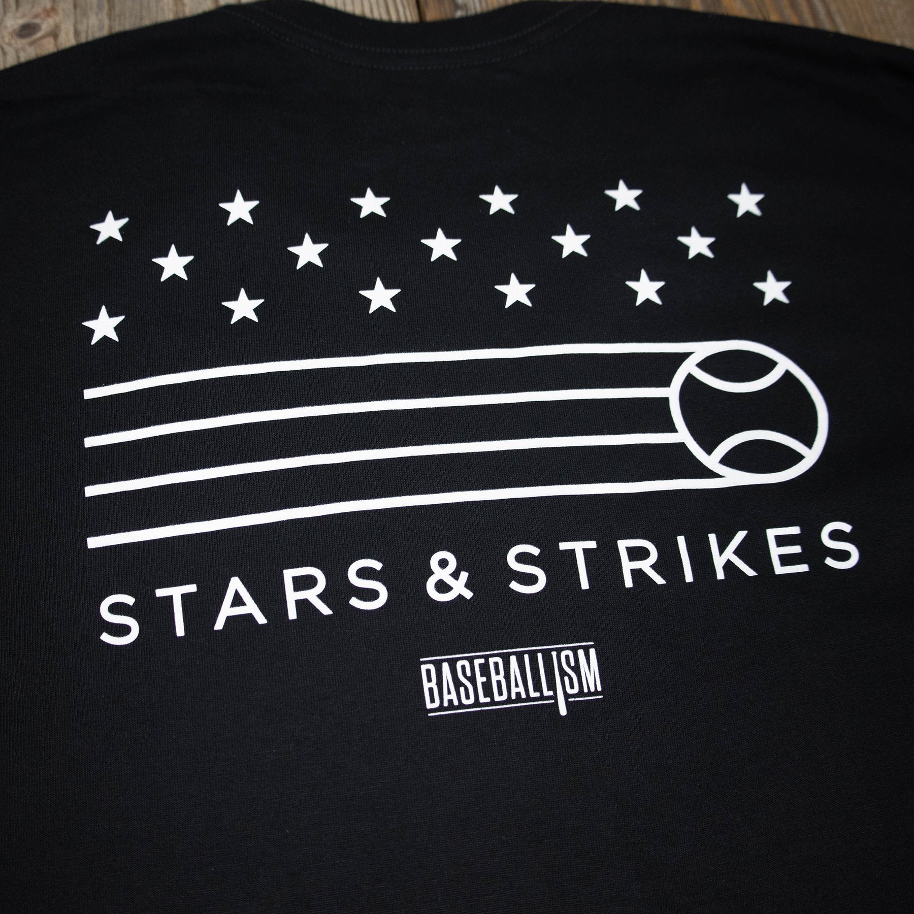 Baseballism Stars and Strikes Men's T-Shirt