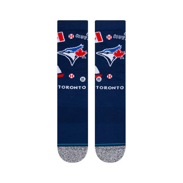 Stance - TORONTO BLUE JAYS LANDMARK CREW SOCKS Stance - TORONTO BLUE JAYS LANDMARK CREW SOCKS
