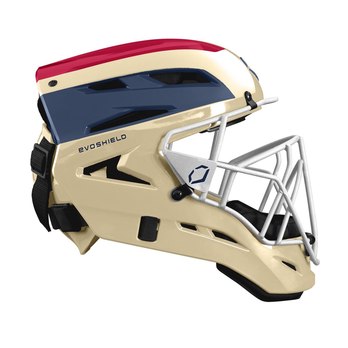 EvoShield Pro-SRZ Navy/Red Catcher's Helmet