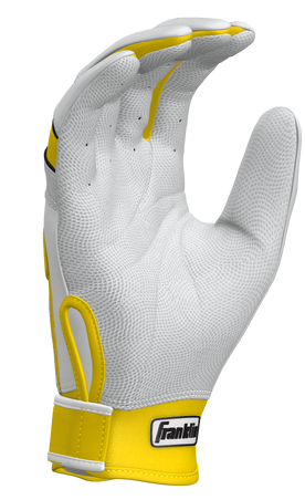 Franklin Custom CFX White/Yellow Batting Gloves