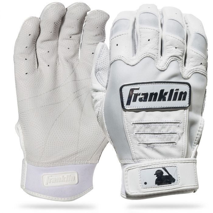 Franklin CFX Pro Chrome Batting Gloves - Adult - White