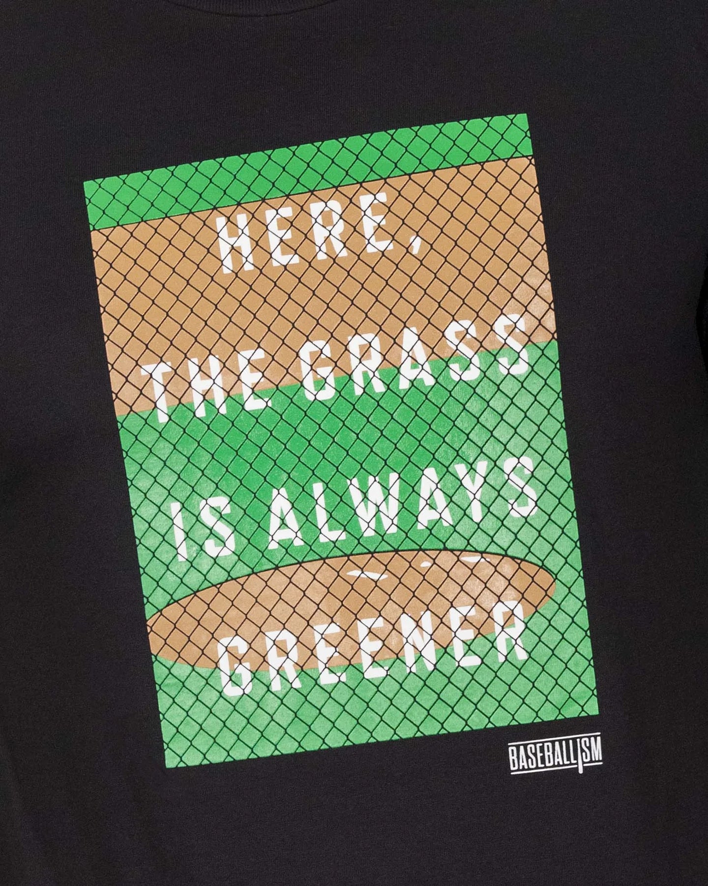 Baseballism Grass is Greener Men's T-Shirt
