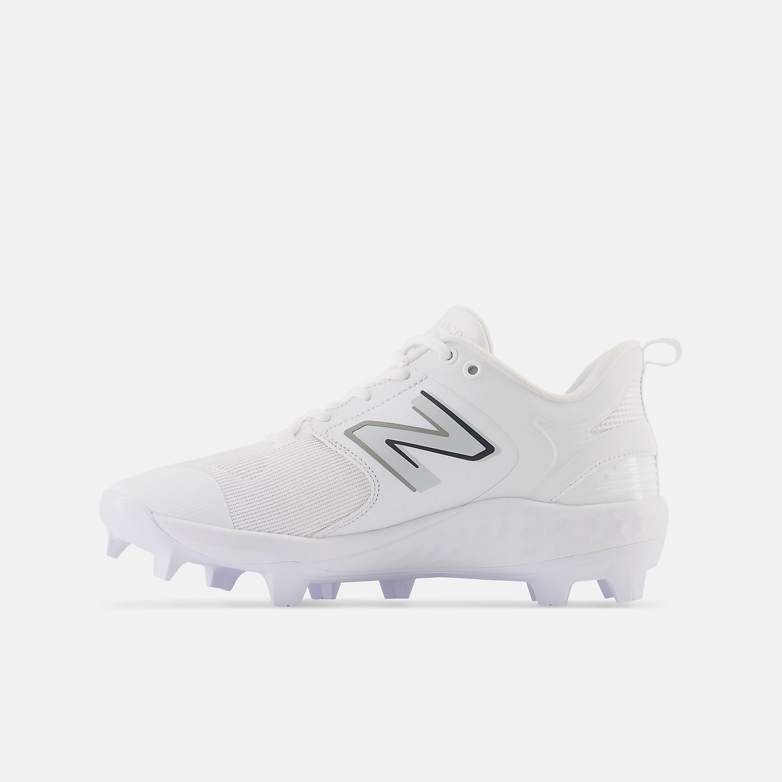 New Balance White PL3000v6 Molded Cleats