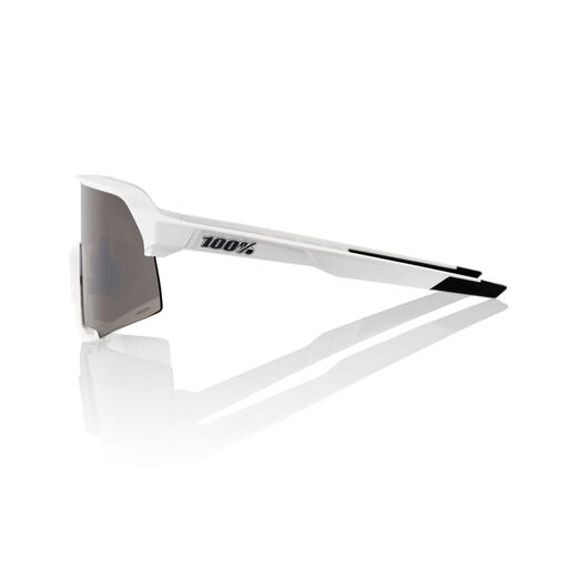 100% - S3 - Matte White/HiPER Silver Mirror (61034-000-76)
