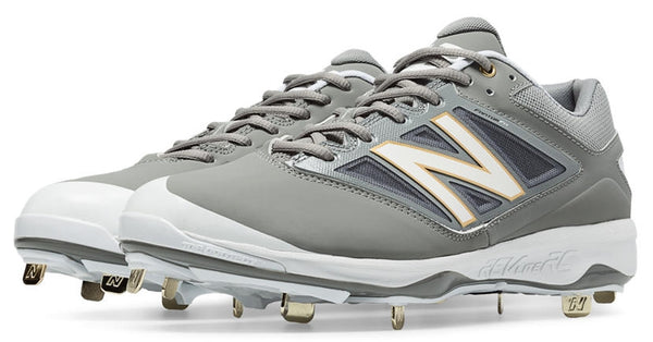 New Balance Grey White Low 4040v3 Baseball Spikes L4040GW3 13