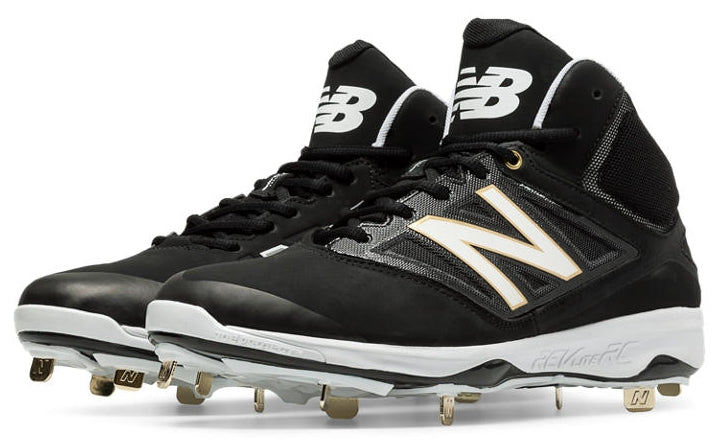 New Balance M4040BK3 - Black/White MID 4040v3 Baseball Spikes