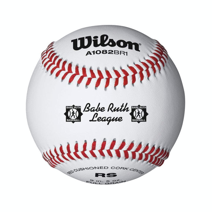 Wilson WTA1082BBR1 Babe Ruth League Baseballs - 1 Dozen