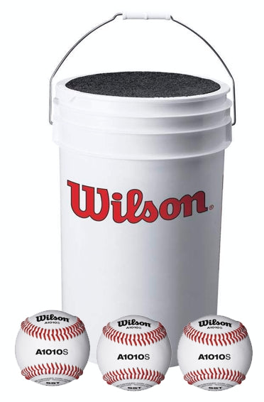 Wilson A1098 X-Out Bucket Combo w/ 3 dozen A1010S Blem balls