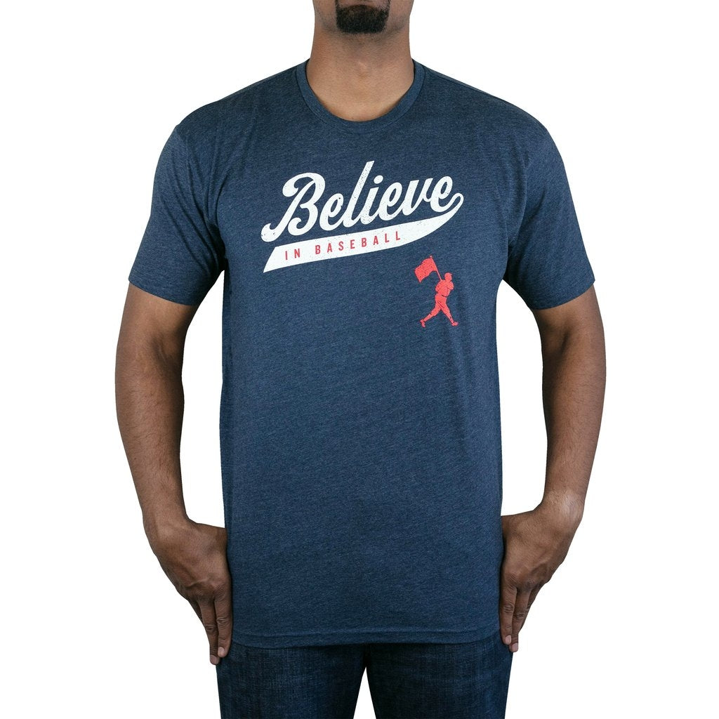 Baseballism - Believe in Baseball Navy T-Shirt (Men's)