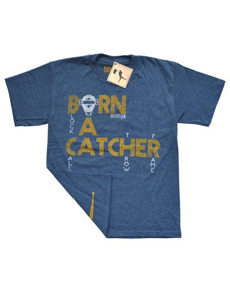 Baseballism Born a Catcher Youth T-Shirt