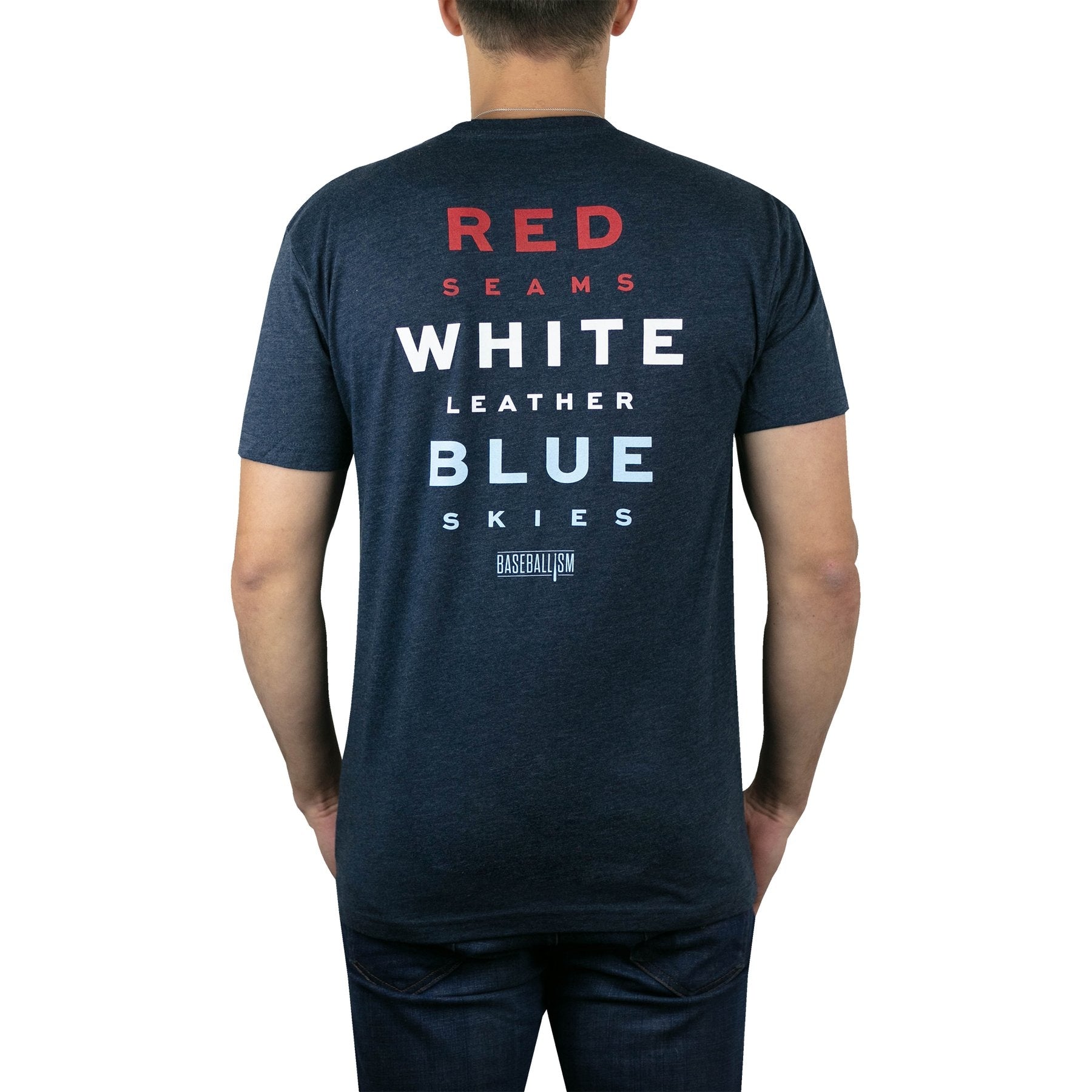 Baseballism - Home Team - Red, White and Blue T-Shirt (Men's)