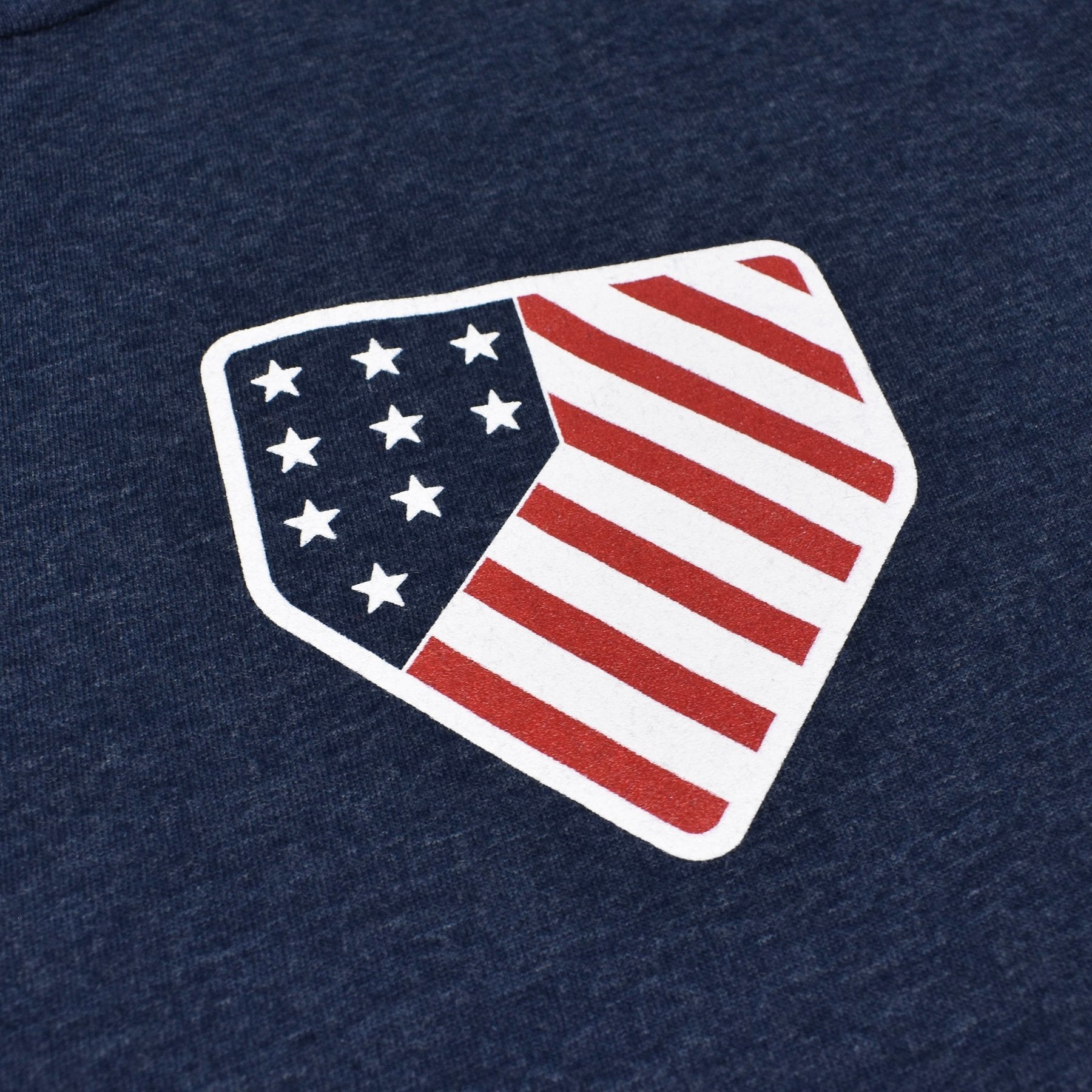 Baseballism - Home Team - Red, White and Blue T-Shirt (Men's)