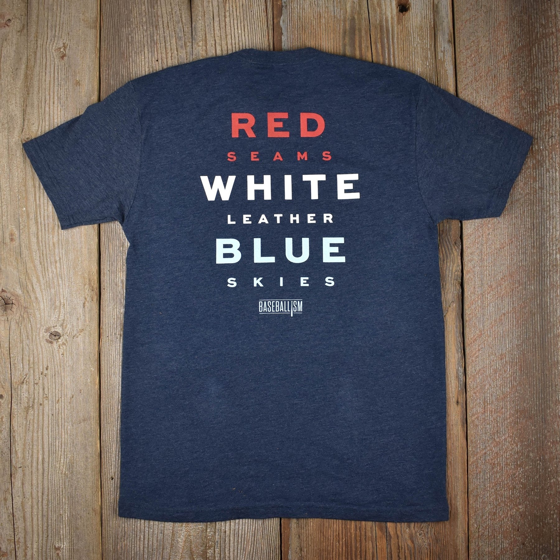 Baseballism - Home Team - Red, White and Blue T-Shirt (Men's)