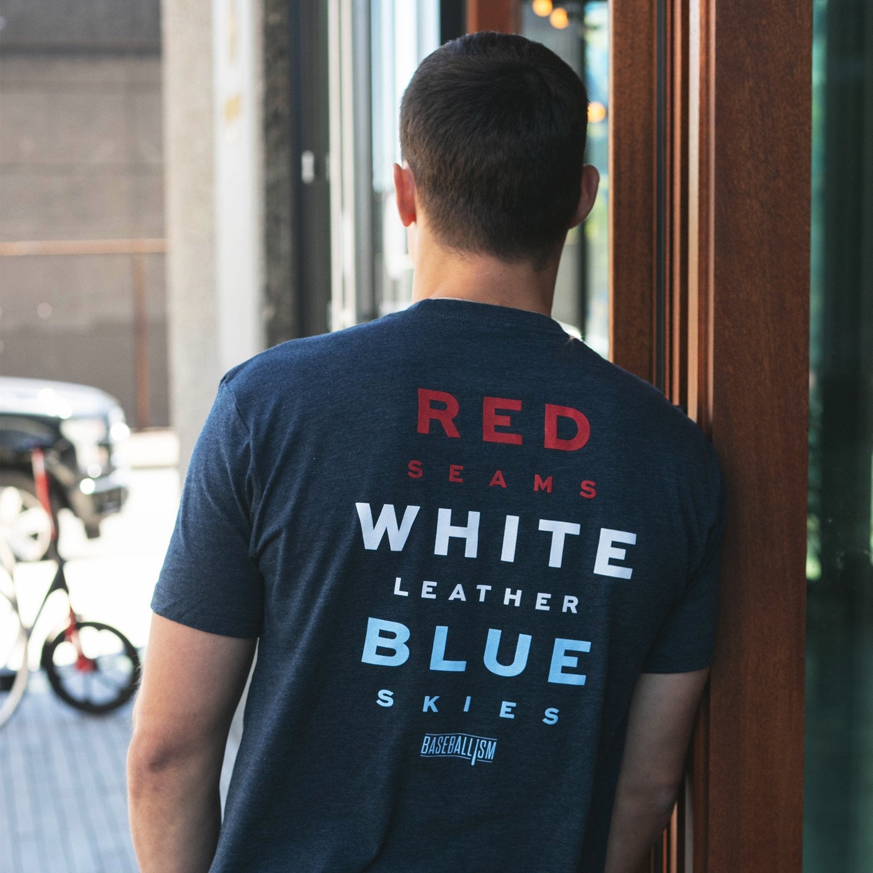 Baseballism - Home Team - Red, White and Blue T-Shirt (Men's)