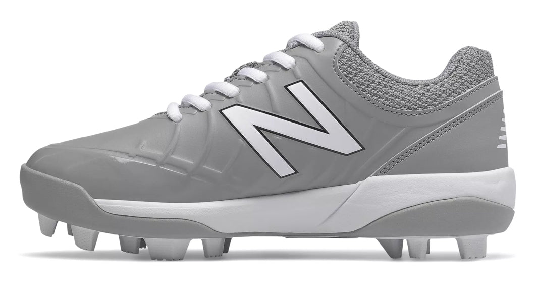 New Balance 4040v5 Youth Molded Cleats Grey White J4040TG5