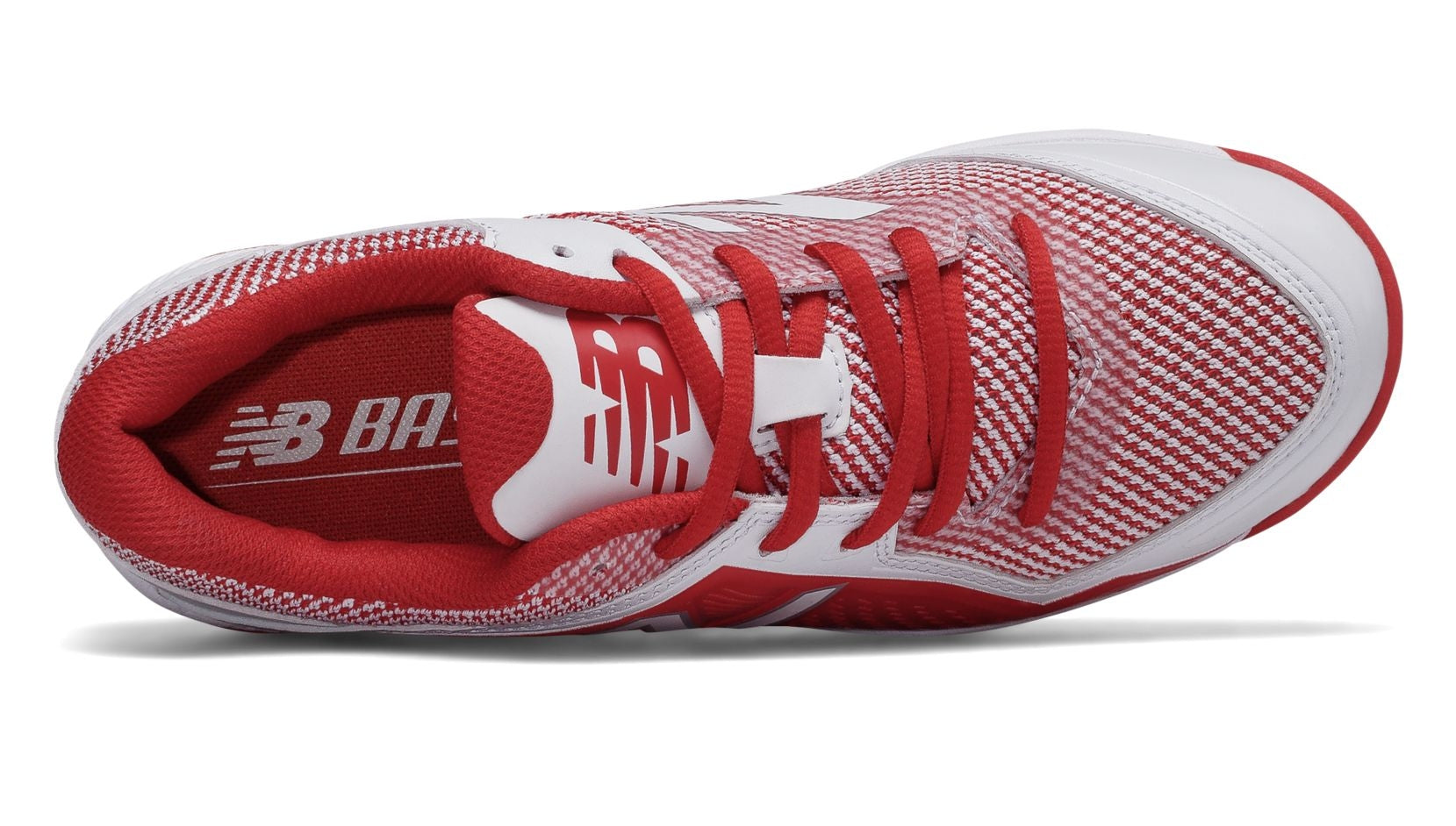 New Balance - Red/White Junior Low Rubber Baseball Cleats (J4040TR4)