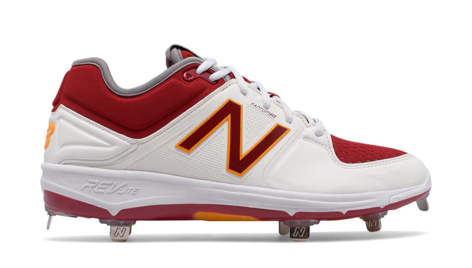 New Balance - Coumarin Pack Spikes - White/Burgundy/Gold (L3000MW3)