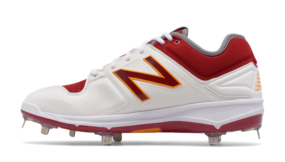 New Balance - Coumarin Pack Spikes - White/Burgundy/Gold (L3000MW3)