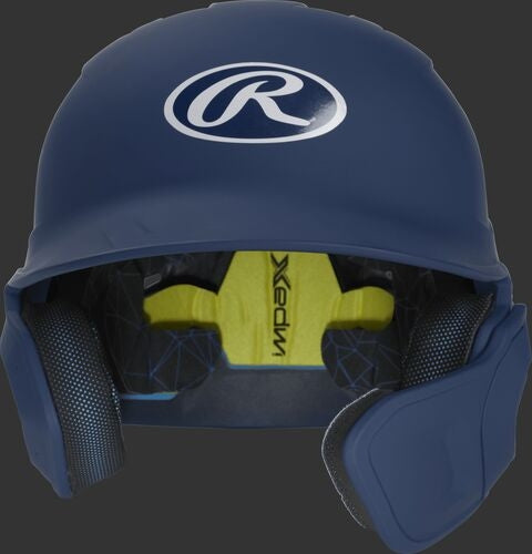 Rawlings Mach Batting Helmet W/ EXT Flap - Navy (MACHEXTR)