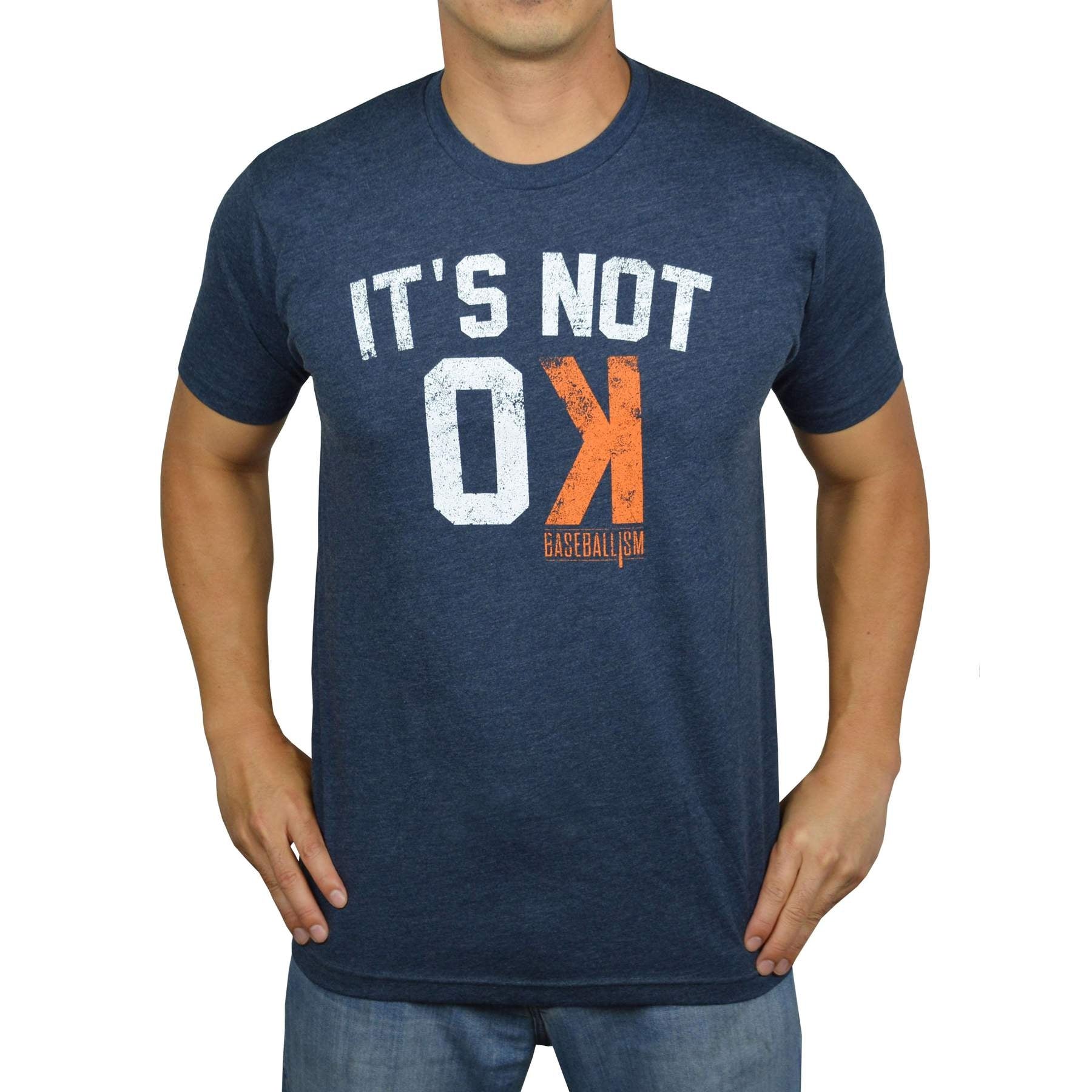 Baseballism - Not OK - Navy T-Shirt (Men's)