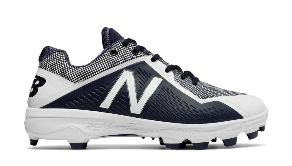 New Balance - Navy/White Low Rubber Baseball Cleats (PL4040N4)