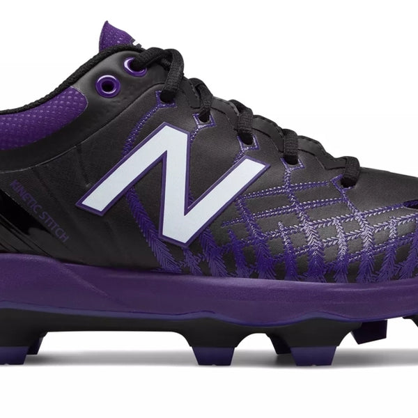 Purple and sales black baseball cleats