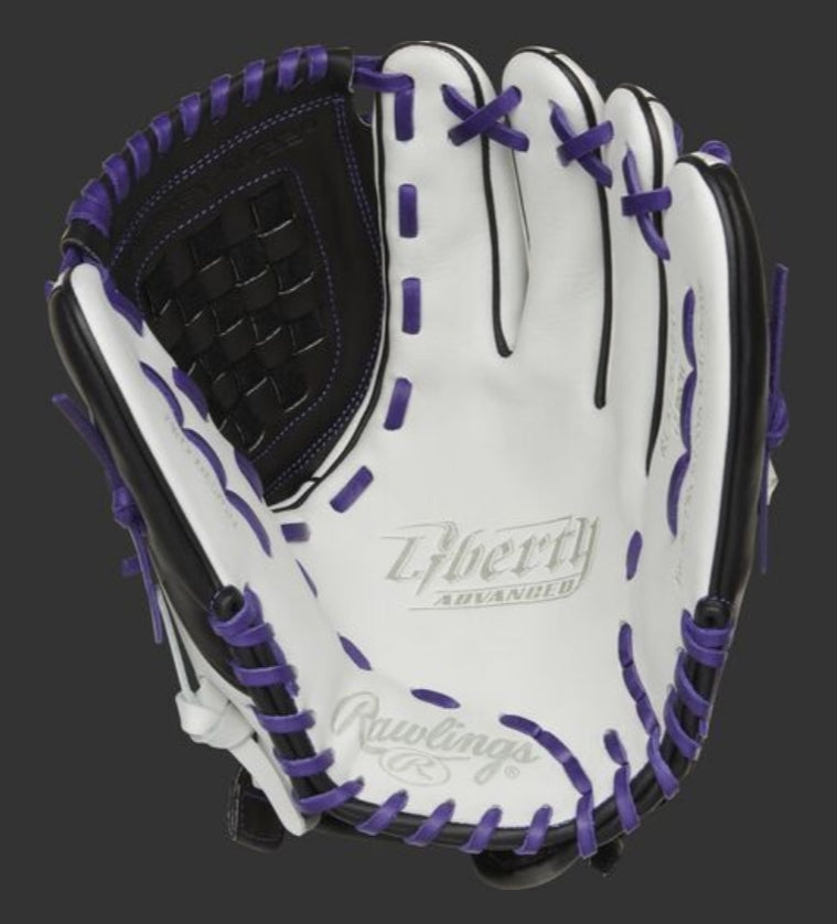 Rawlings Liberty Advanced 12" Fastpitch Infield/Pitcher's Glove - Purple/Black (RLA120-3PU)