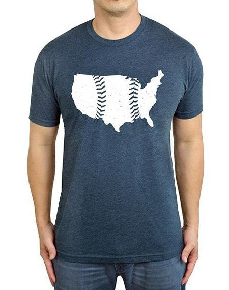 Baseballism United Seams Navy T-Shirt (Men's)