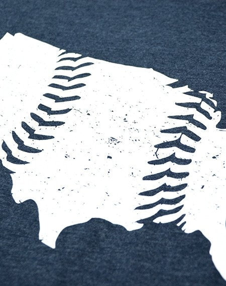 Baseballism United Seams Navy T-Shirt (Men's)
